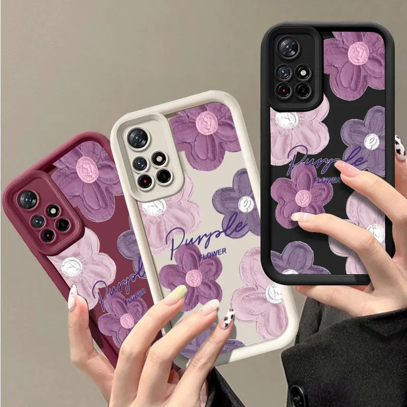 Pretty Flower Fashine Case For Redmi NOTE 10C 11 12 12S 12C 13 13C A1 A2 A3 K40 K50 PRO PLUS 4G 5G Shockproof Soft Cover Shell