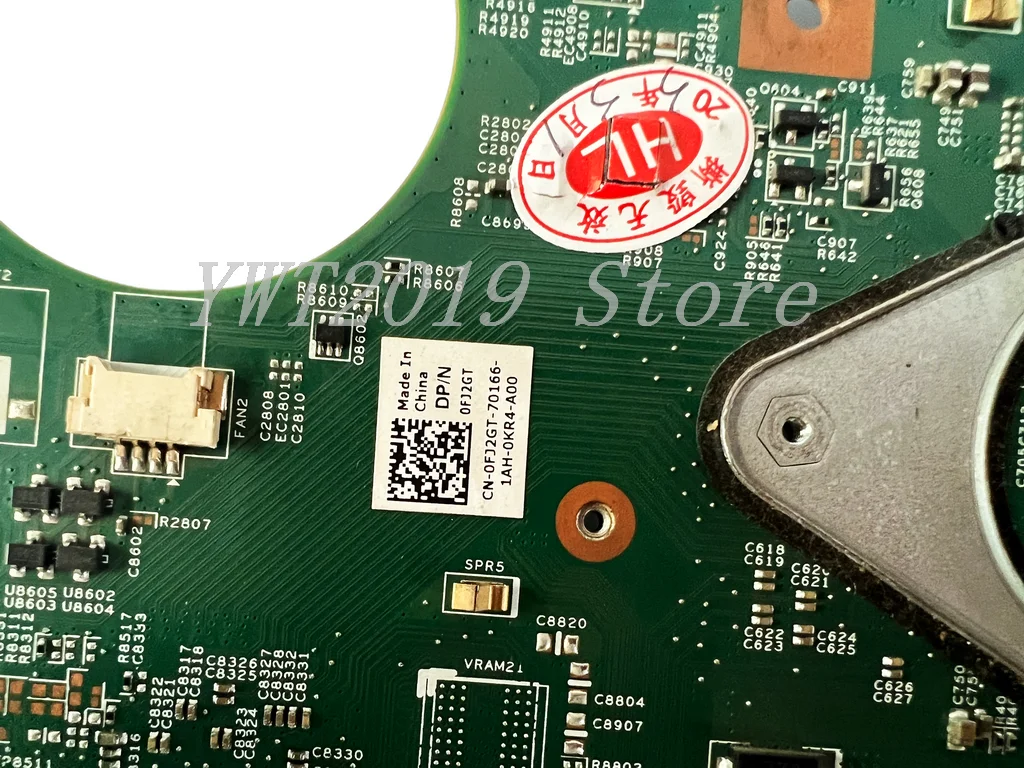 الأصلي لديل انسبايرون 15R M5110 اللوحة الأم للكمبيوتر المحمول M5110 HD6470M 1GB CN-0FJ2GT اختبار جيد شحن مجاني