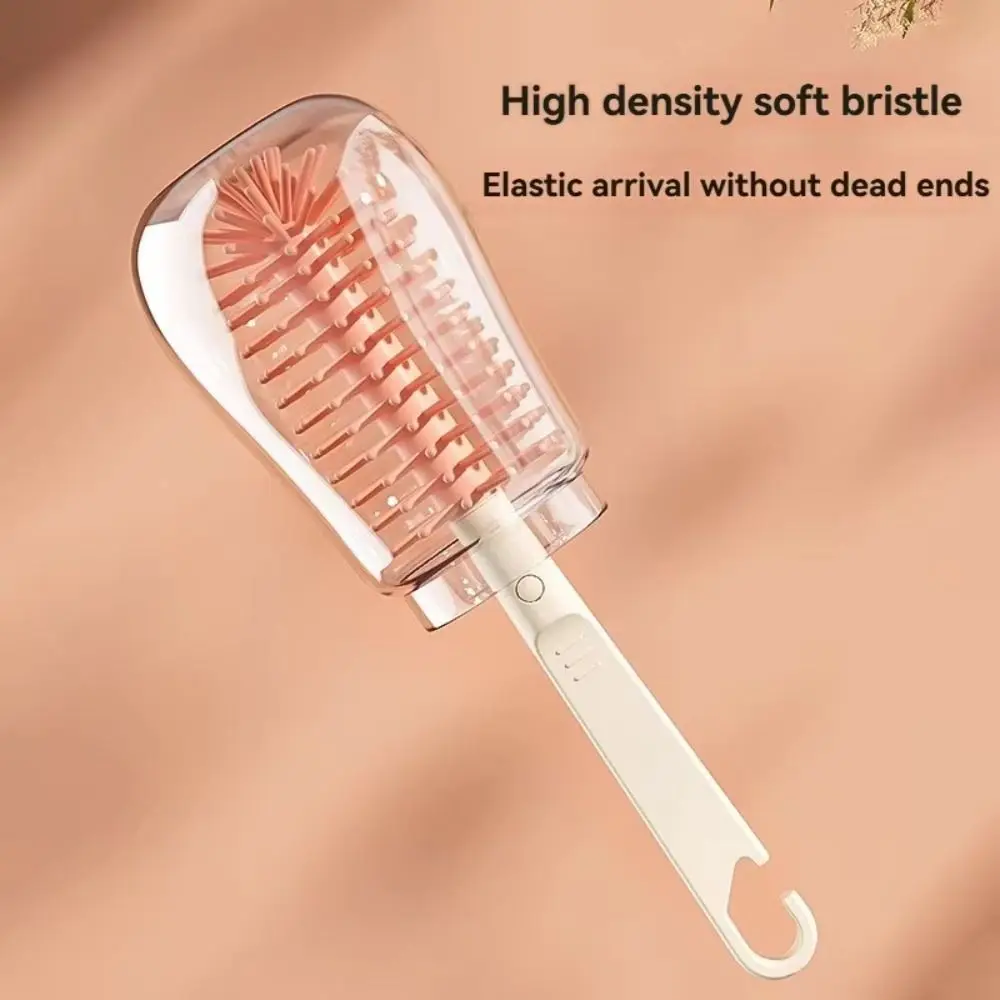 

Silicone Bottle Brush Set Baby Easy To Clean Bottle Scrubber Pacifier Straw Washing 6 in 1 Bottle Drying Rack Cleaning Tool Set
