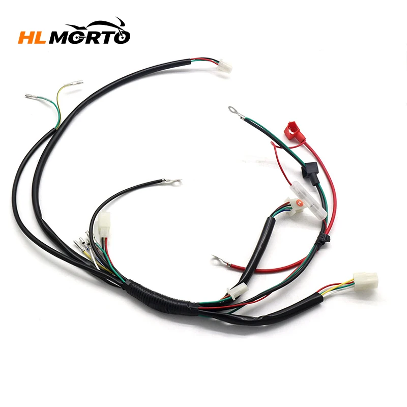 Wire Harness Assembly Wiring Set For  50cc 70cc 90cc 110cc 125ccATV Electric Quad Pit Bike Go Kart New E-Moto