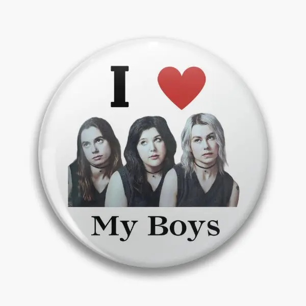 Boy Genius I Heart My Boys Design  Soft Button Pin Metal Gift Women Cartoon Clothes Collar Hat Badge Lover Funny Lapel Pin Cute