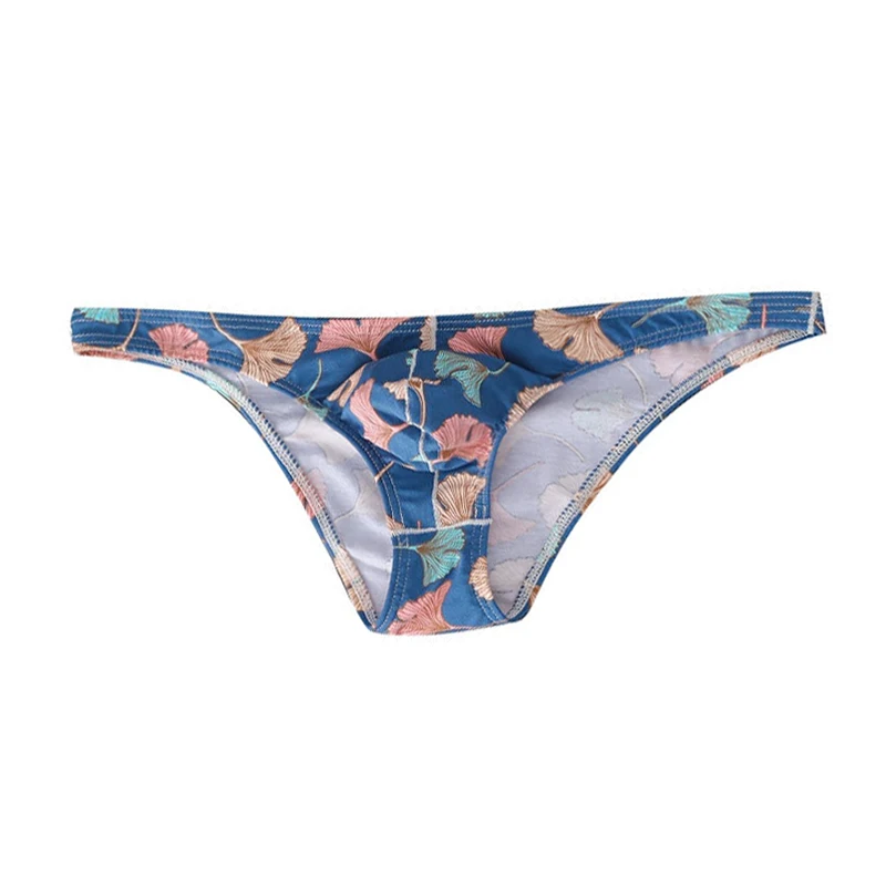 Underwear Men's Briefs Cotton Printed Low Waist Close-fitting Elastic Breathable Comfortable Simple Fashion Underpants Men