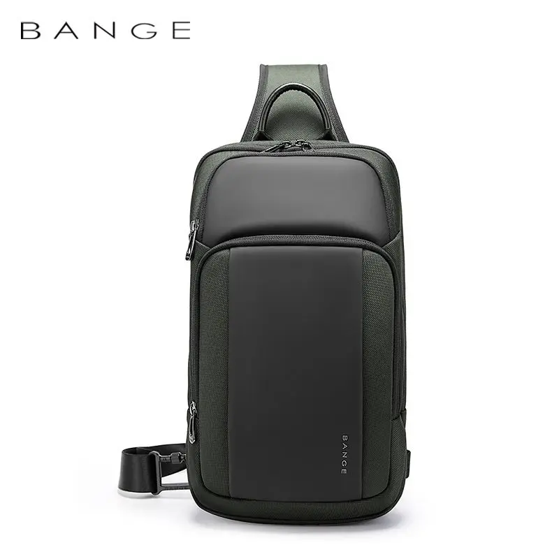 Bange High-end Crossbody Bag for Men\'s Chest Bag Waterproof Casual Shoulder Bag