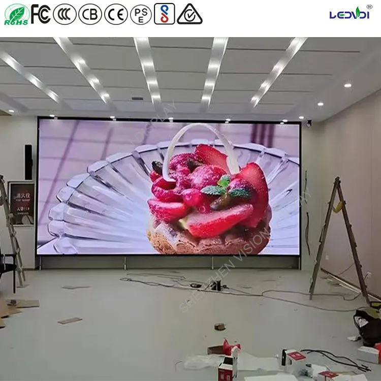 Small Pitch Cob P1.25 mm Indoor Advertising Video Wall Display Screen Fixed Panel COB LED Display