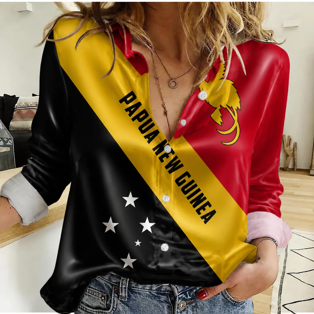 Guinea Print Fashion Loose-fitting Shirt Women's Satin Long-sleeved Tropical Party Fashion Top Spring and Autumn New Arrival