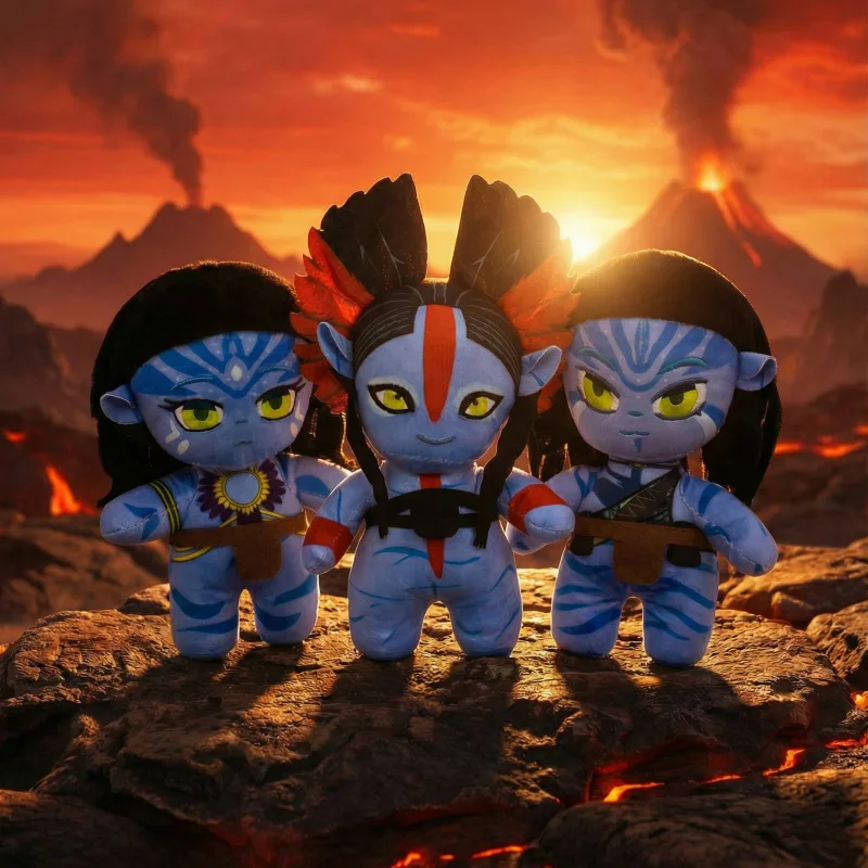 

23cm Avatar 3 Fire and Ash Movie Peripheral Varang Figure Plush Doll Q Neytiri Stuffed Companion Doll Collectible Jake-Sully Toy