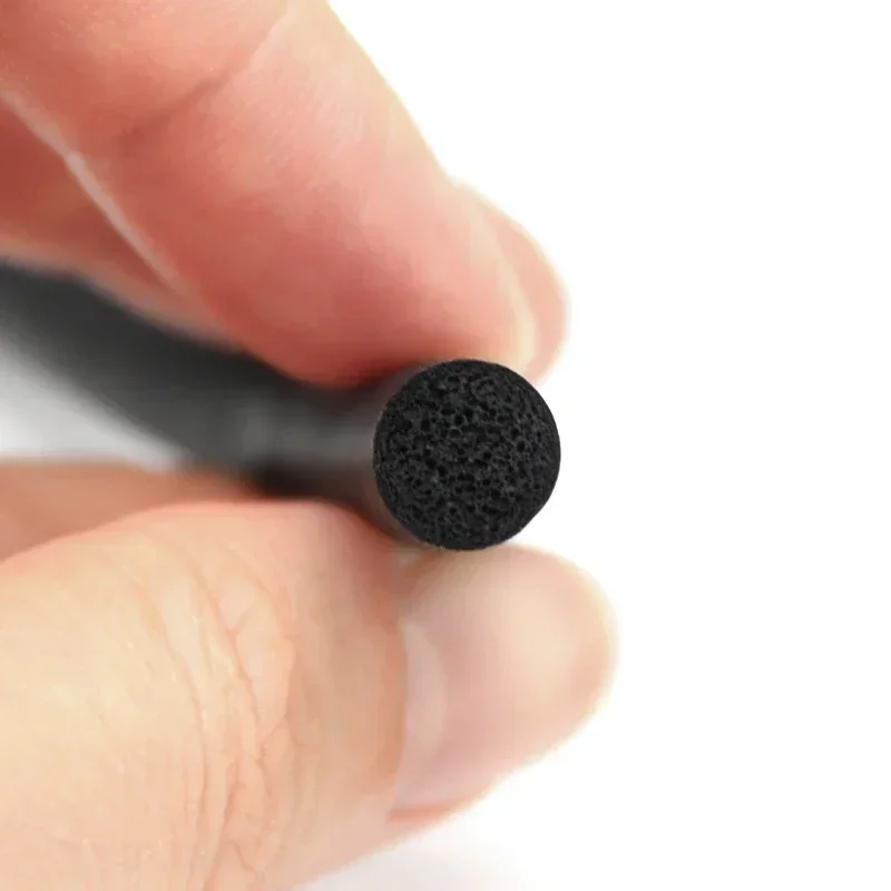1~5m EPDM Sealling Strip O Type 2/3/4/5/6/7/8/9/10/12/14/16/18/20mm Sound Proofing Dustproof Round Rubber Foamed Seal Strips