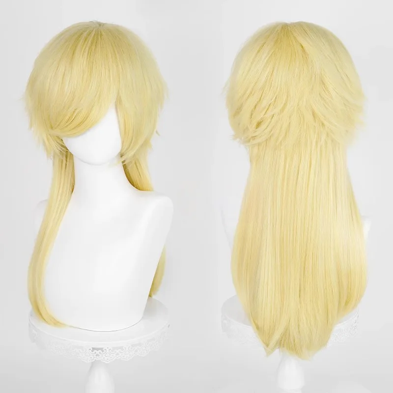 곱슬거림 방지 롱테일 중간 길이 헤어 퍼리 걸 연습용 남성 동성애자 60CM 유니버설 헤어라이징 탑 코스프레 가발