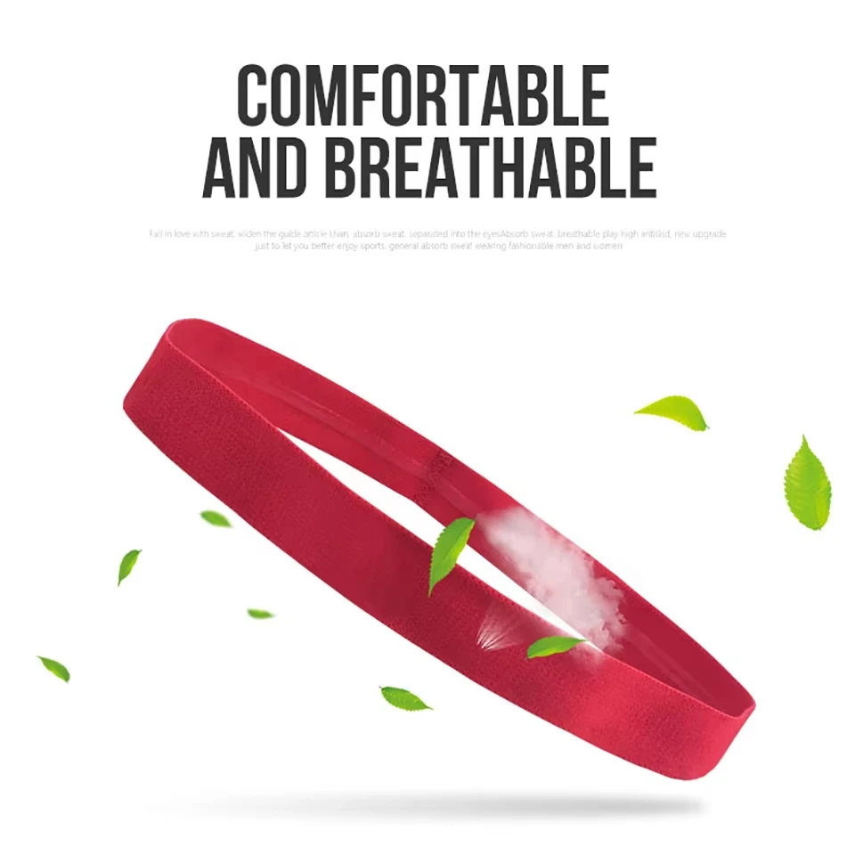 LOOGDEEL Headband Sport Sweat Hair Bands Forehead Protection Running Fitness Yoga Tenis Elastic Sweatband Men Women