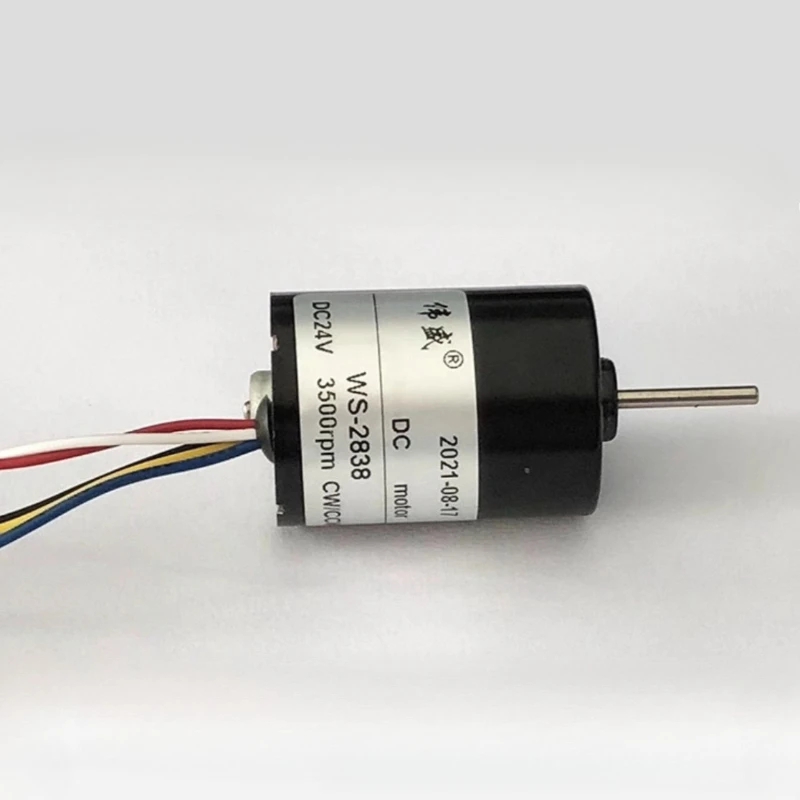 12V Brushless DC Motor 24V Micro Adjustable Speed High-Torque Motor Power Tool Accessories 2838 Forward and Reverse Rotation