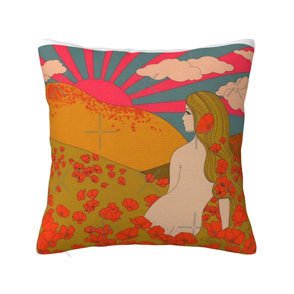 California Poppies Pillow Case Ornamental Pillows Decorative Pillowcase Pillow Case Pillow Cover