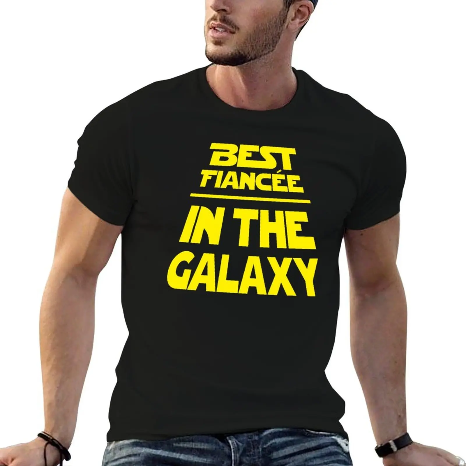 Best Fiancee in the Galaxy - Slanted T-Shirt anime t shirts sublime t shirts for men pack