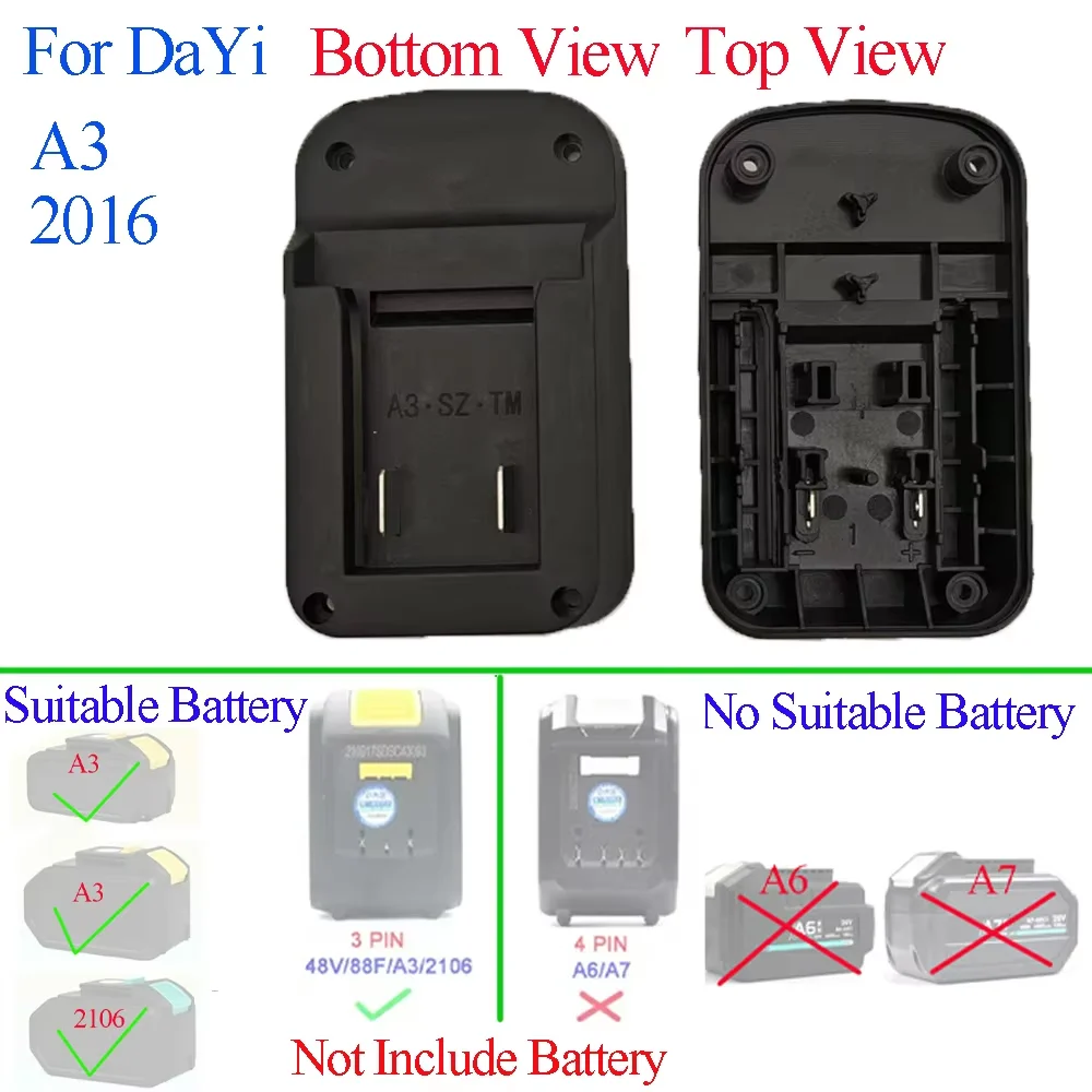 Универсальный разъем-адаптер для корпуса аккумулятора «сделай сам», совместимый с Devon для DaYi для электроинструментов Worx, многобрендовый корпус