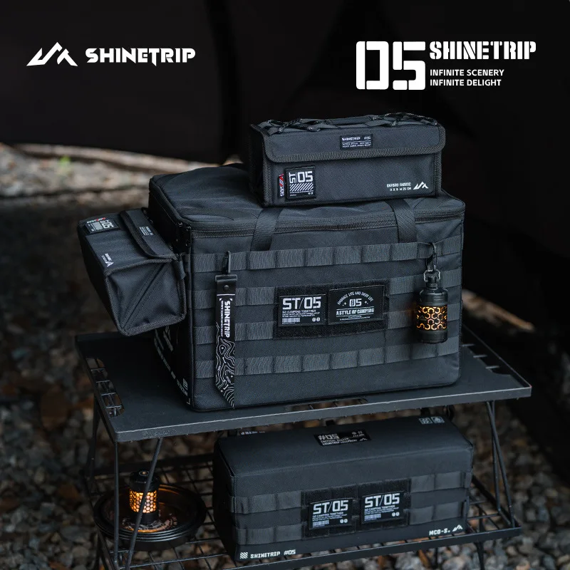 

ShineTrip Storage Bag Portable Exquisite Camping Wear- Resistant 600D Encrypted Oxford Cloth Outdoor Camping Storage Bag