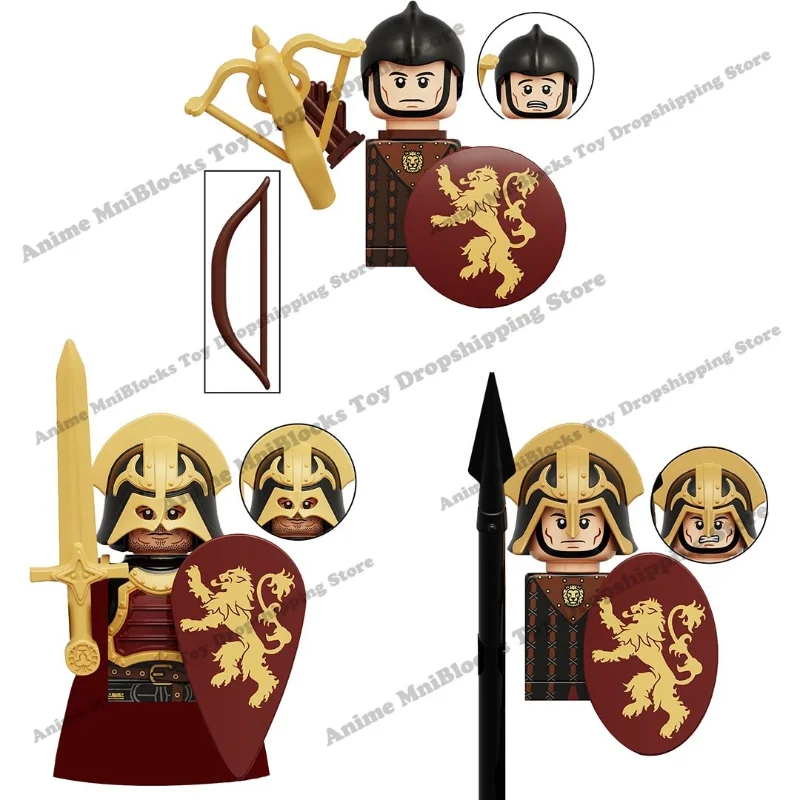 KT1068 KT1001 KT1019 KT1024 KT1029 Movies of Game Thrones Jon Snow White Walkers Night's Watch Jaime Lannister Anime Toys Blocks