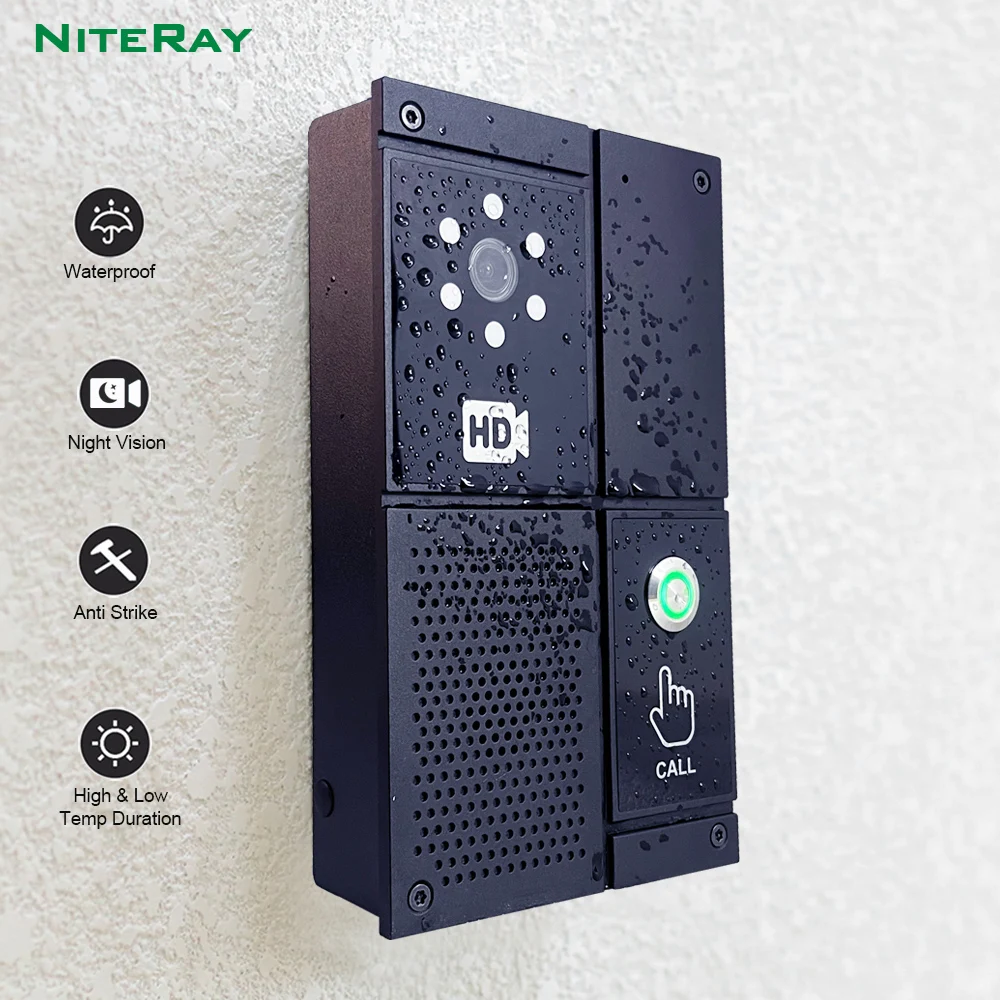 

Видеодомофон SIP HD в металлическом корпусе, ударопрочный, водонепроницаемый, для использования на улице и в помещении, с ночным видением и поддержкой удаленного доступа