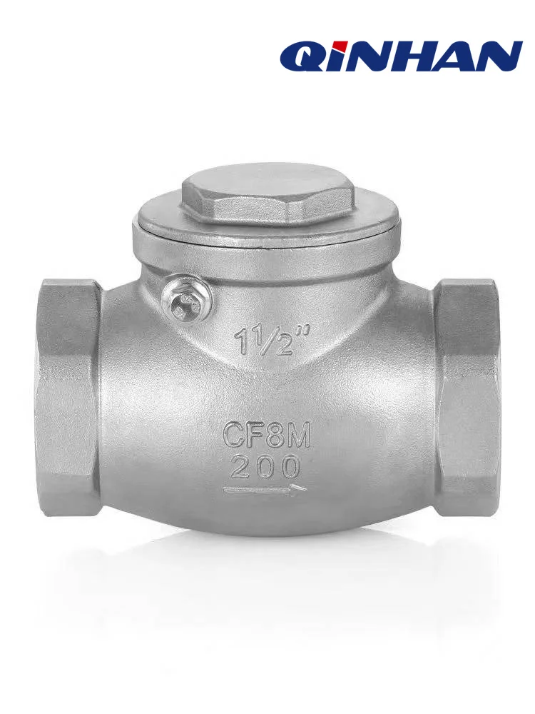 

304/316L stainless steel internal thread check valve threaded horizontal check valve swing check valve