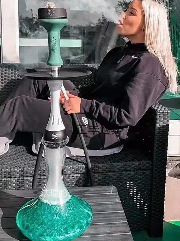 مجموعة شيشة الشيشة Alpha X Kappa مع زجاجة شيشة عربية