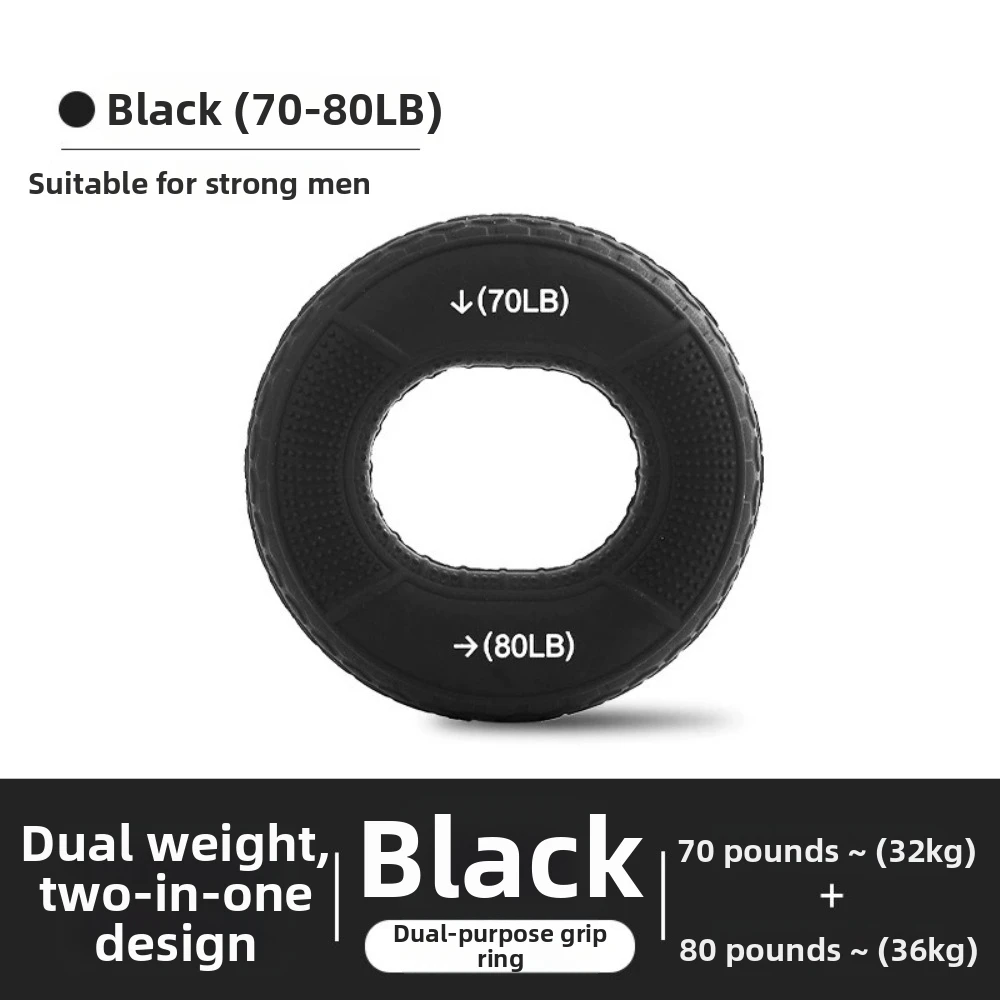 Unisex Silicone Finger Grip Double Strength Finger Grip Circle Wrist Support Ring Ergonomic Design Training Ring For Adults