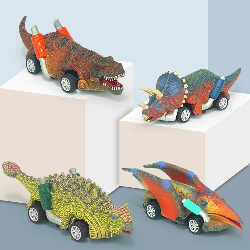 Dinosaurus Speelgoed Terugtrekken Auto 'S Dinosaurus Speelgoedauto Voor Kinderen Peuters 3-12 Jaar Oud Jongens Meisjes Dino Speelgoed Spelen Set Kids Cadeaus