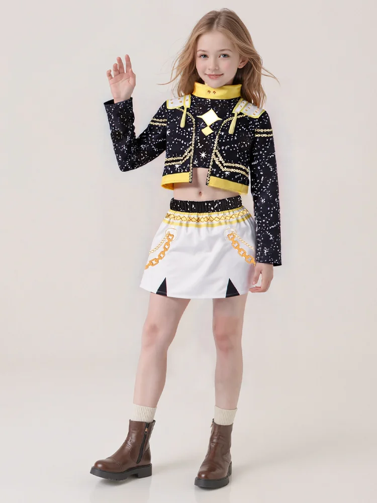 K-pop-Style Childrens Fashion Stage Costumes Suitable for Childrens Day Halloween School Performances and Role-play Activities view 2