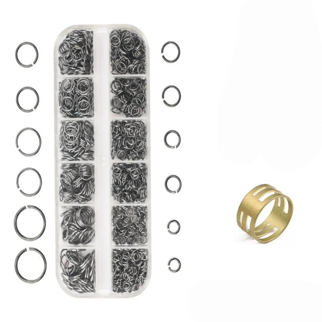 Open Jump Rings 4-9mm Iron Material