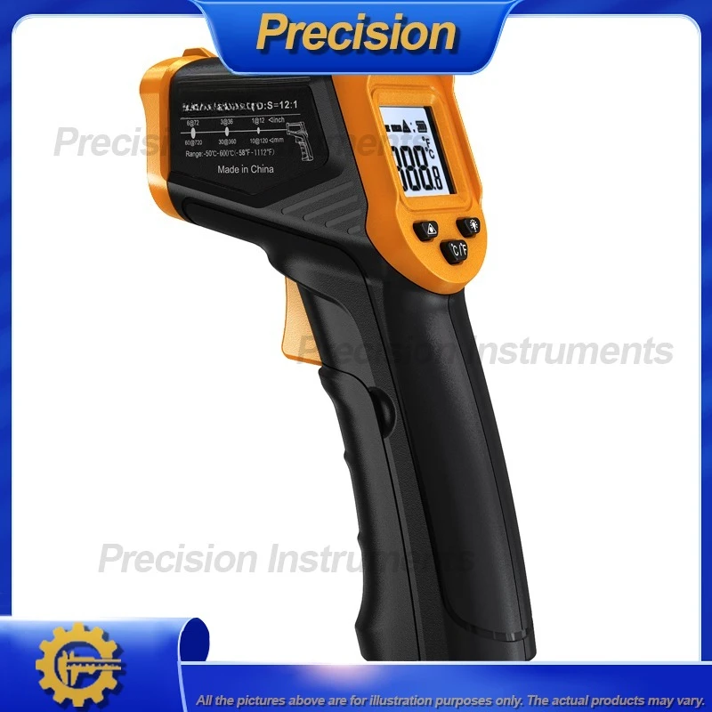 2026 Digital Infrared Thermometer for Kitchen Cooking Oil Milk Baking Grilling Food Temperature Gun with LCD Display Fast