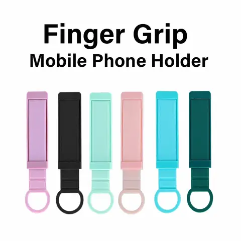 Universal Wrist Band Cell Phone Bracket Portable Finger Grip Mobile Phone Holder Sticked Socket Stand For Xiaomi IPhone 12 13 14