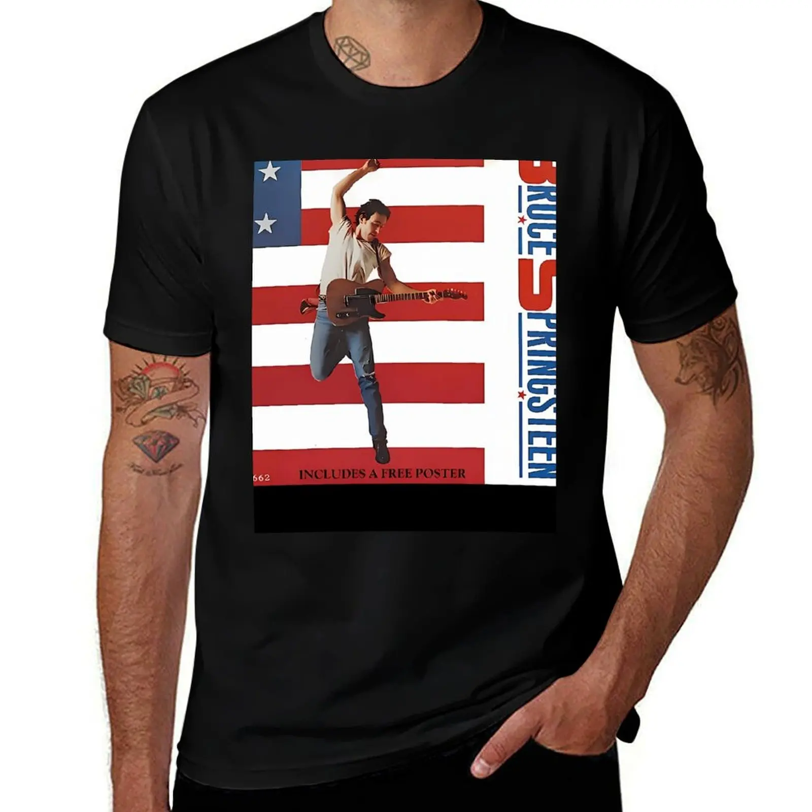 Ancient Bruce Springsteen T-Shirt Basic Casual Short Sleeve Cotton Shirt T-Shirt