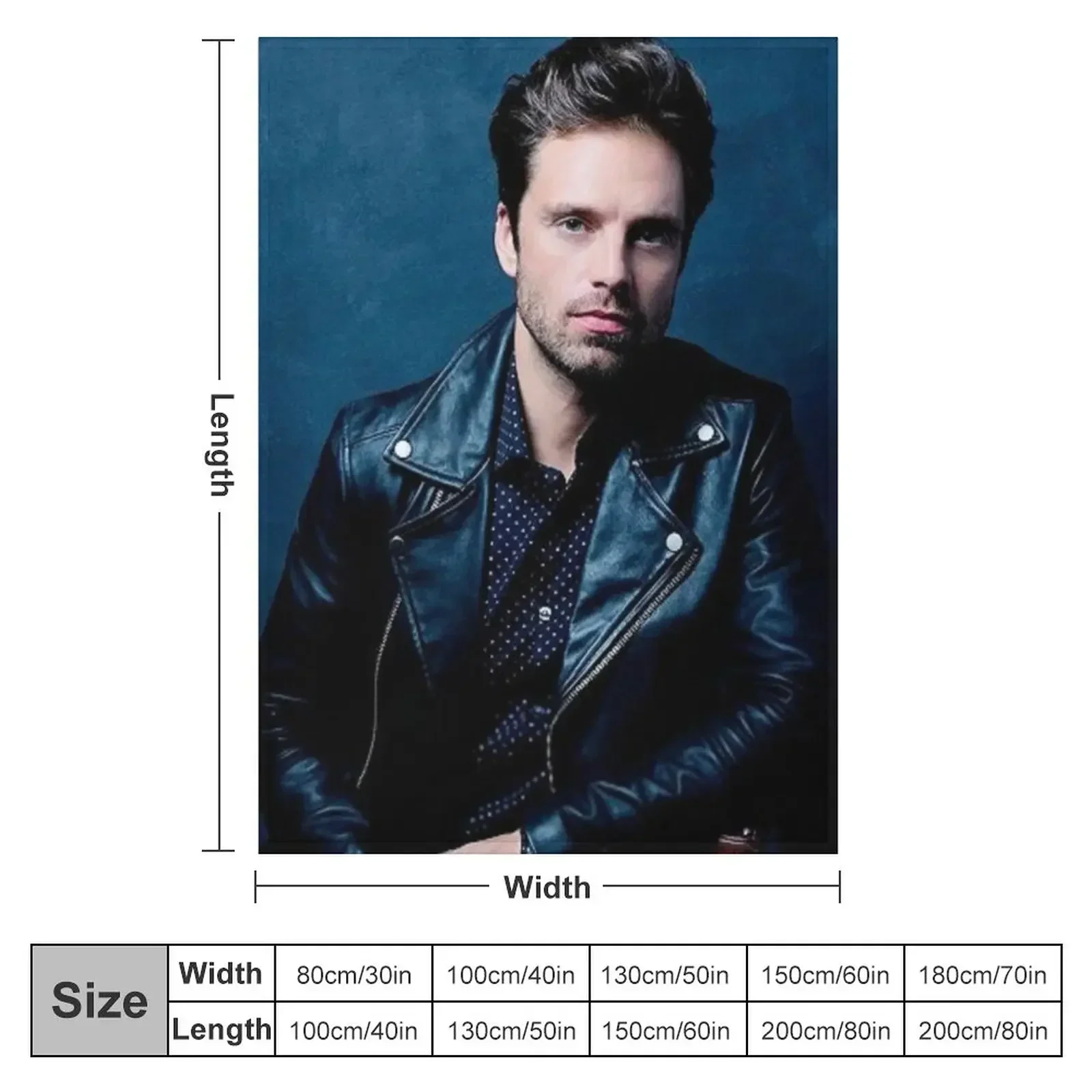 Sebastian Stan Throw Blanket Plaid anime christmas gifts Blankets