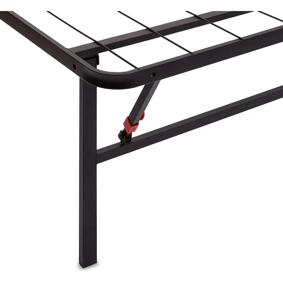 

Amazon Basics Bed Frame with Storage, Foldable Metal Platform, Sturdy Steel, No Box Spring Needed, 14 inches High, ToolFree Set