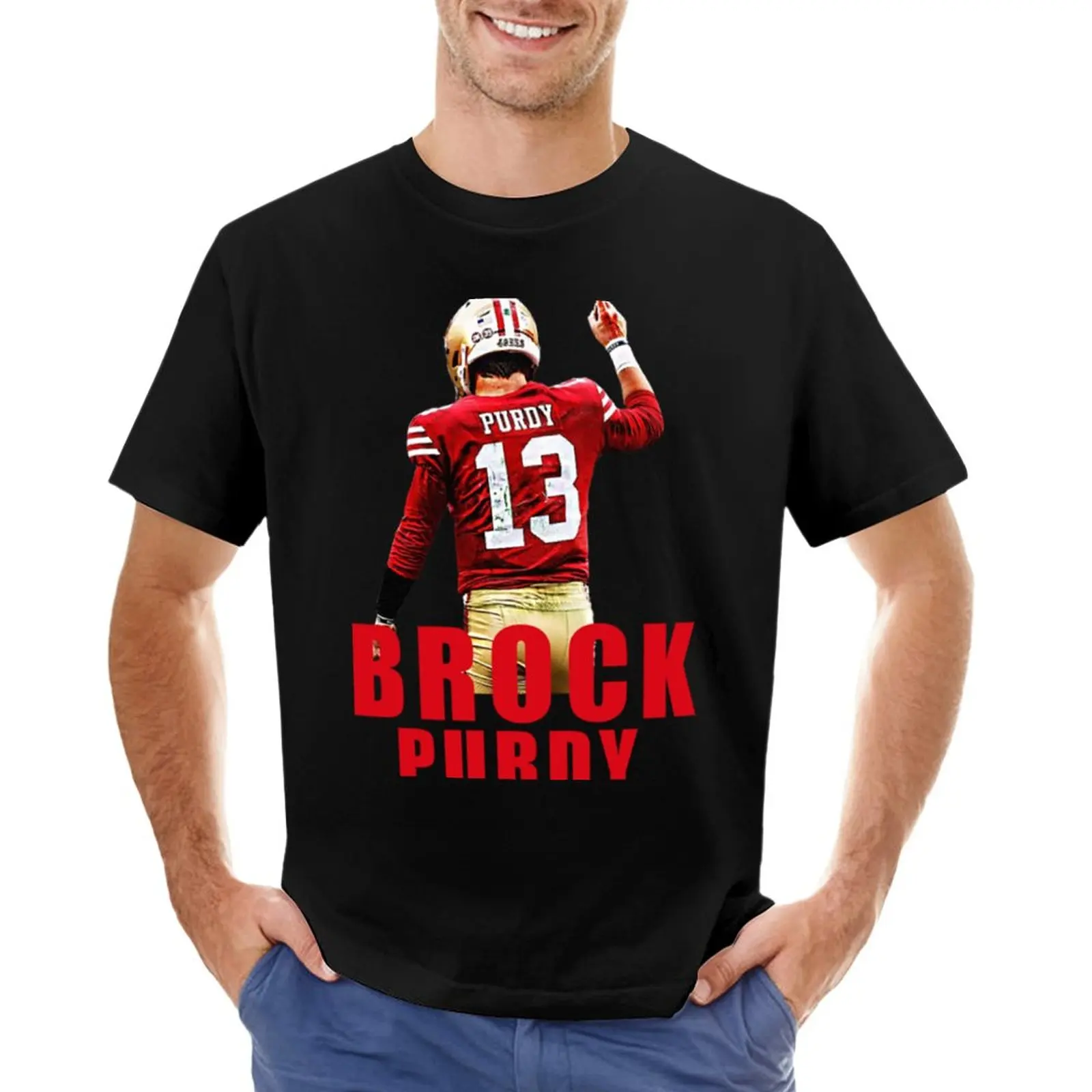 

Brock Purdy 13 T-Shirt man clothes shirts graphic tees custom t shirts funny t shirts for men