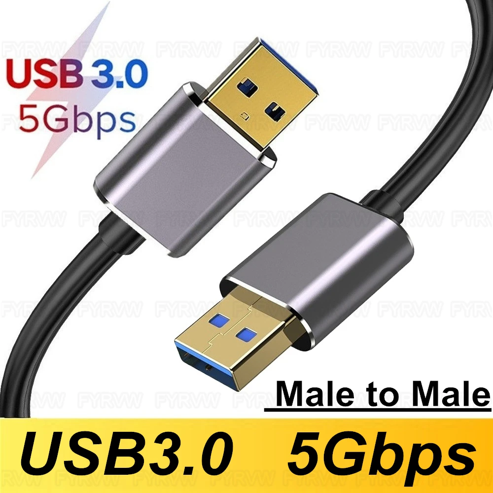 Kabel USB męski na USB A Kabel USB3.0 5 Gb/s typu A męski Przedłużacz USB męski na męski do dysku twardego TV Box Kamery USB Przewód DVD