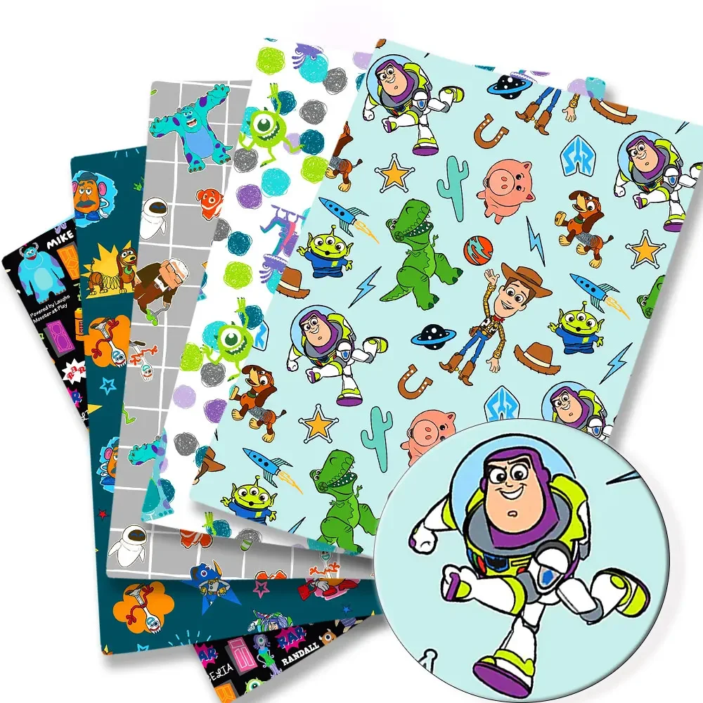 Disney stof 140x50CM Cartoon katoenen stof Patchwork Tissue Kid Home Textiel Naaien Pop Jurk Gordijn Polyester katoen