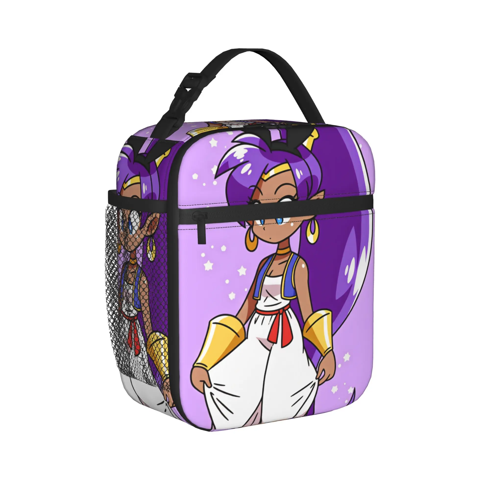 Shantae Half Genies  Lunch Bag  Funny Lunch Box Office Portable Zipper Tote Food Bags For Unisex Oxford Print Cooler Bag