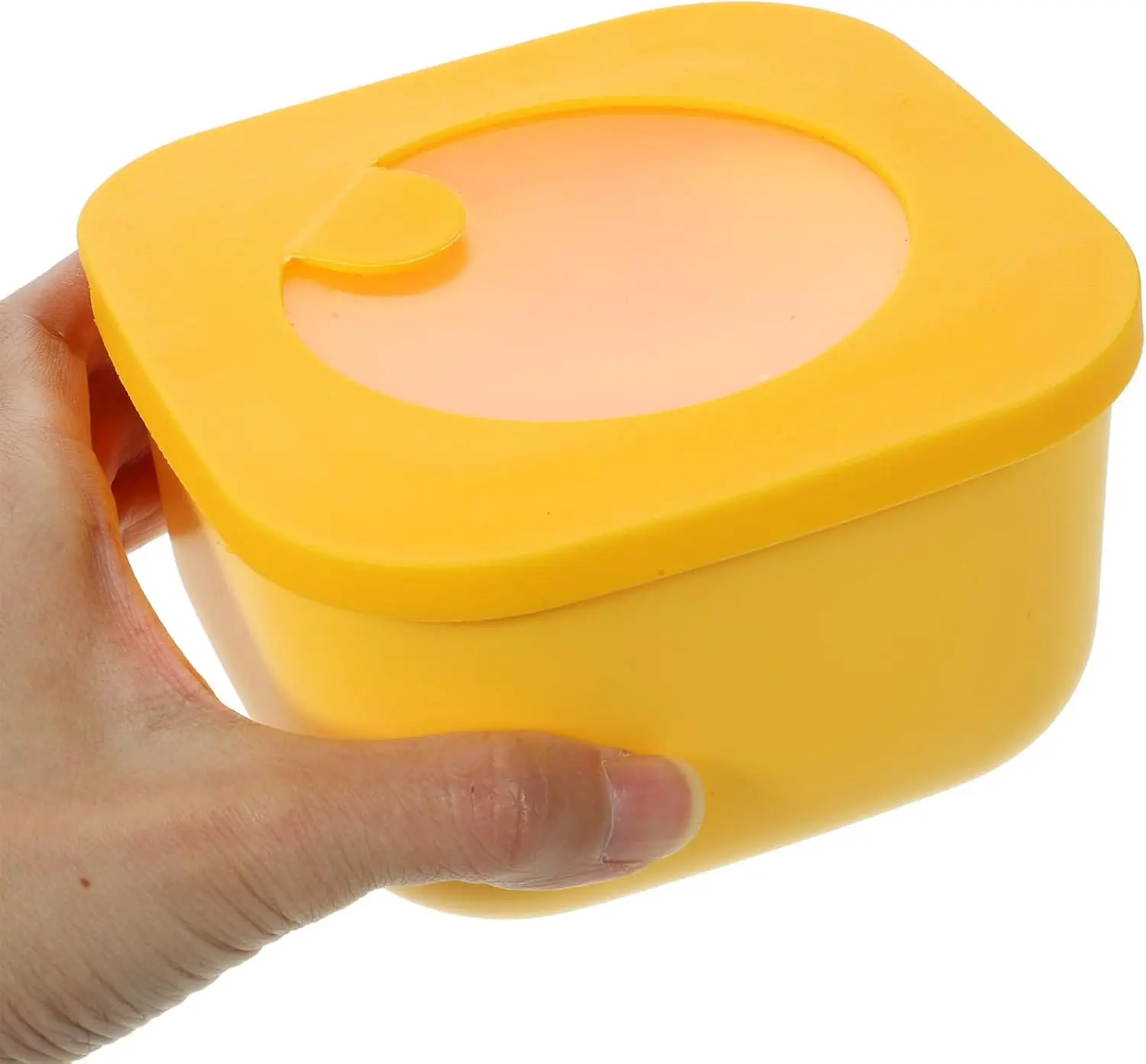 حاوية شرائح الجبن مقاس 4.7 * 2.5 بوصة للحاويات البلاستيكية للثلاجة مع غطاء صندوق شرائح الجبن والزبدة للأغذية -S