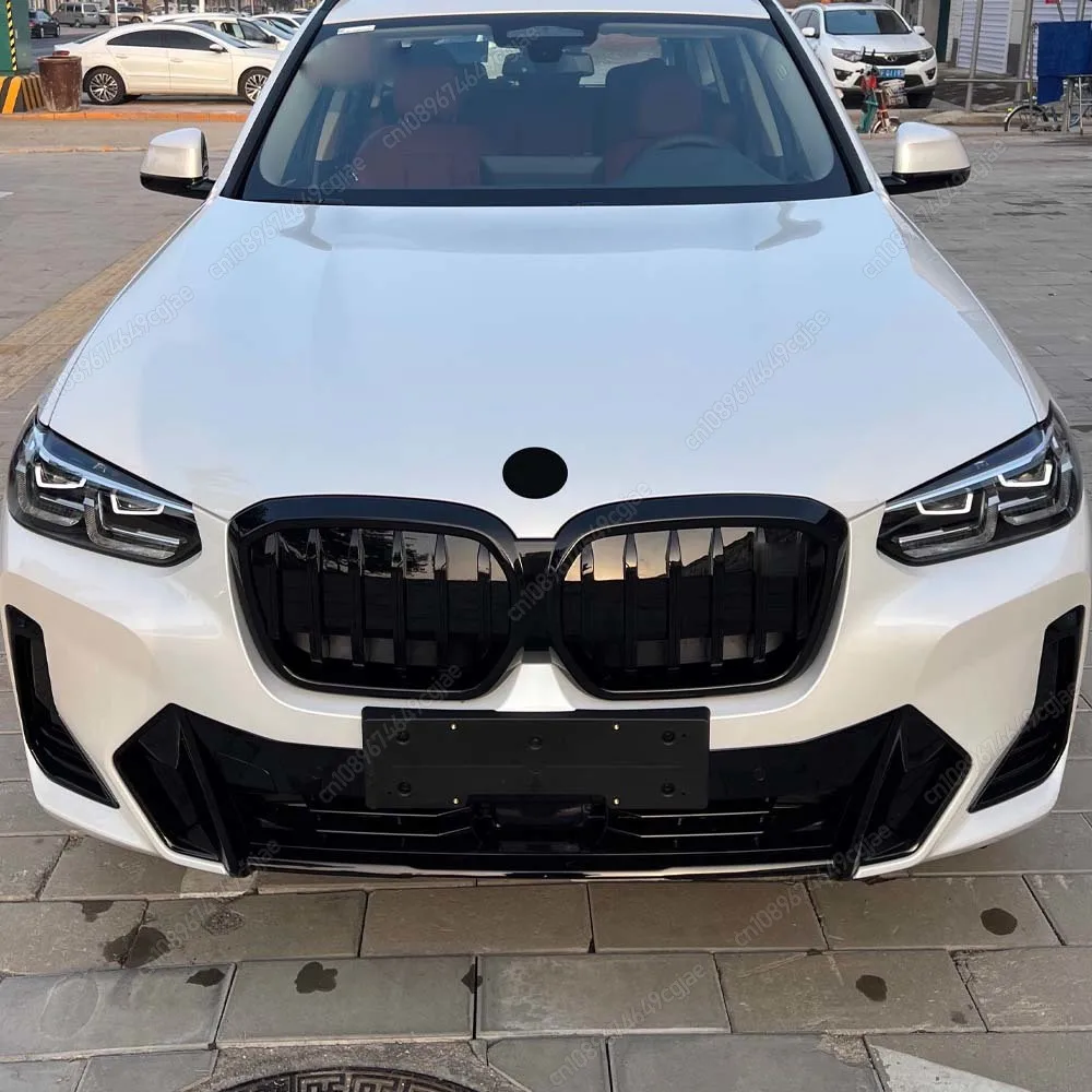 

Car Front Kidney Racing Grill M Style Air Intake Grilles ABS Glossy Black Car Styling For BMW G08 iX3 2020-2023 Accessories Trim