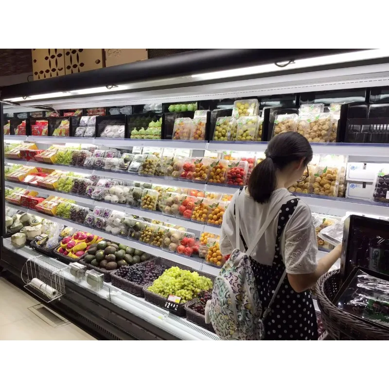 Customize Wall Mounted Refrigerator Used As Cooler/soft Drink Cooler/diary Cooler in Supermarket of Good Display Effect