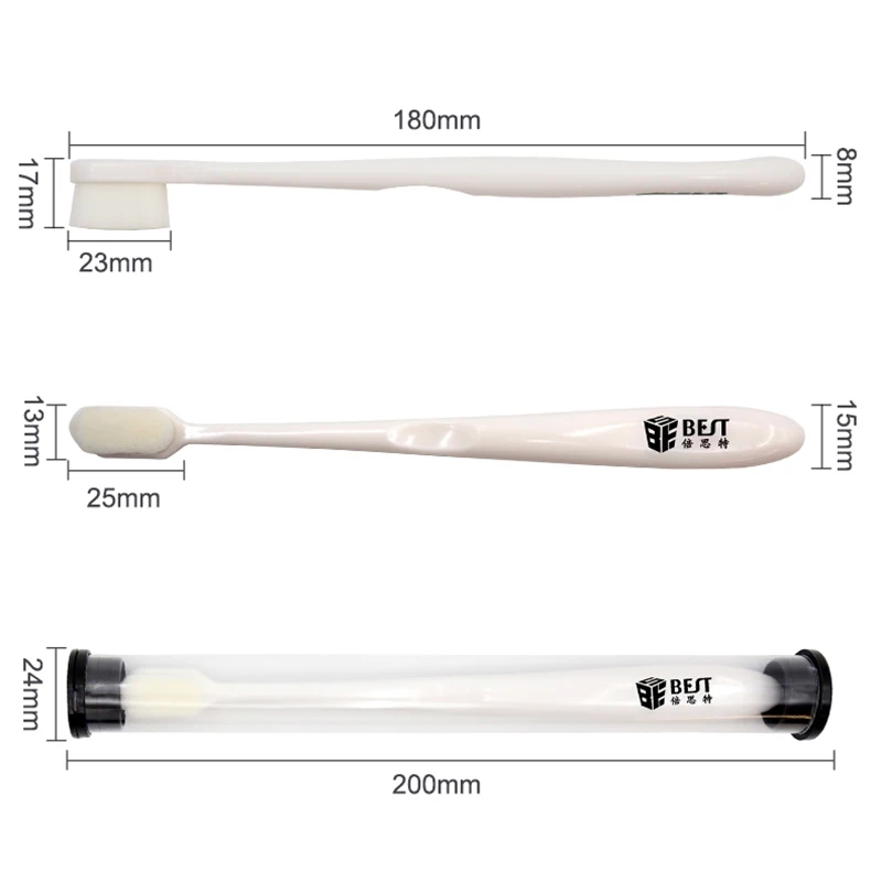 أفضل BST-82 فرشاة تنظيف الألياف عالية الكثافة تلميع اللوحة الأم IC أدوات تنظيف إزالة الصمغ إصلاح الهاتف بغا