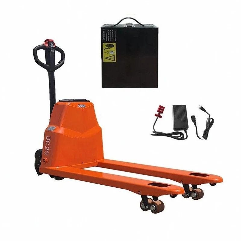 

4400LBS Fully Electric Pallet Jack Truck with 48"x27" Forks, lithium battery forklift for material handling warehouses