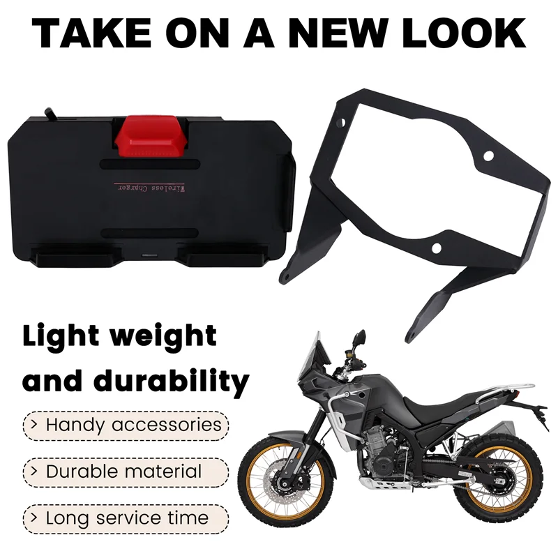 

B07A-Motorcycle Wireless Charger Holder With GPS Navigation Bracket Mount 12MM For 1090 ADV 1190 ADV Accessories