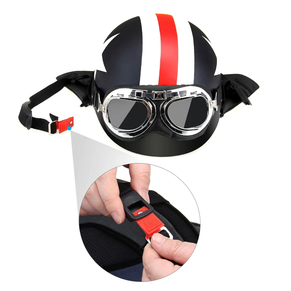 

Half Open Face Half Open Face Bike Helmet with Goggles Visor Scarf Biker Scooter Touring Helmet Scarf