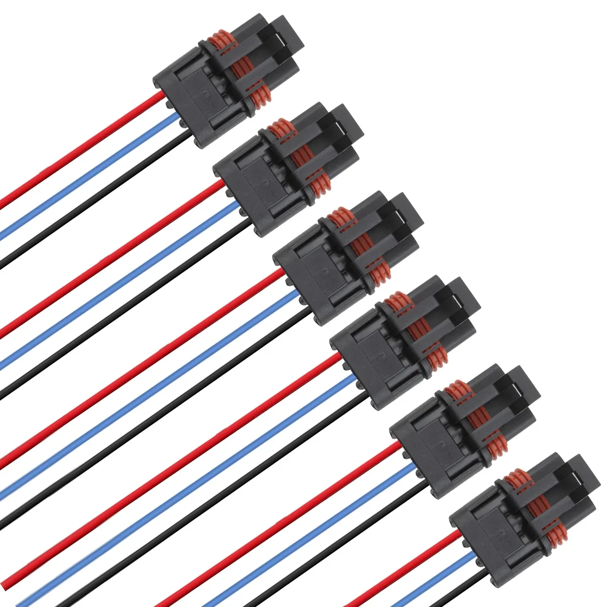 6 PCS Pulse Power Plug Pigtail Connector Replacement For 2018-2021 Polaris Ranger XP 1000/RZR Rs1 Wire Harness Connector