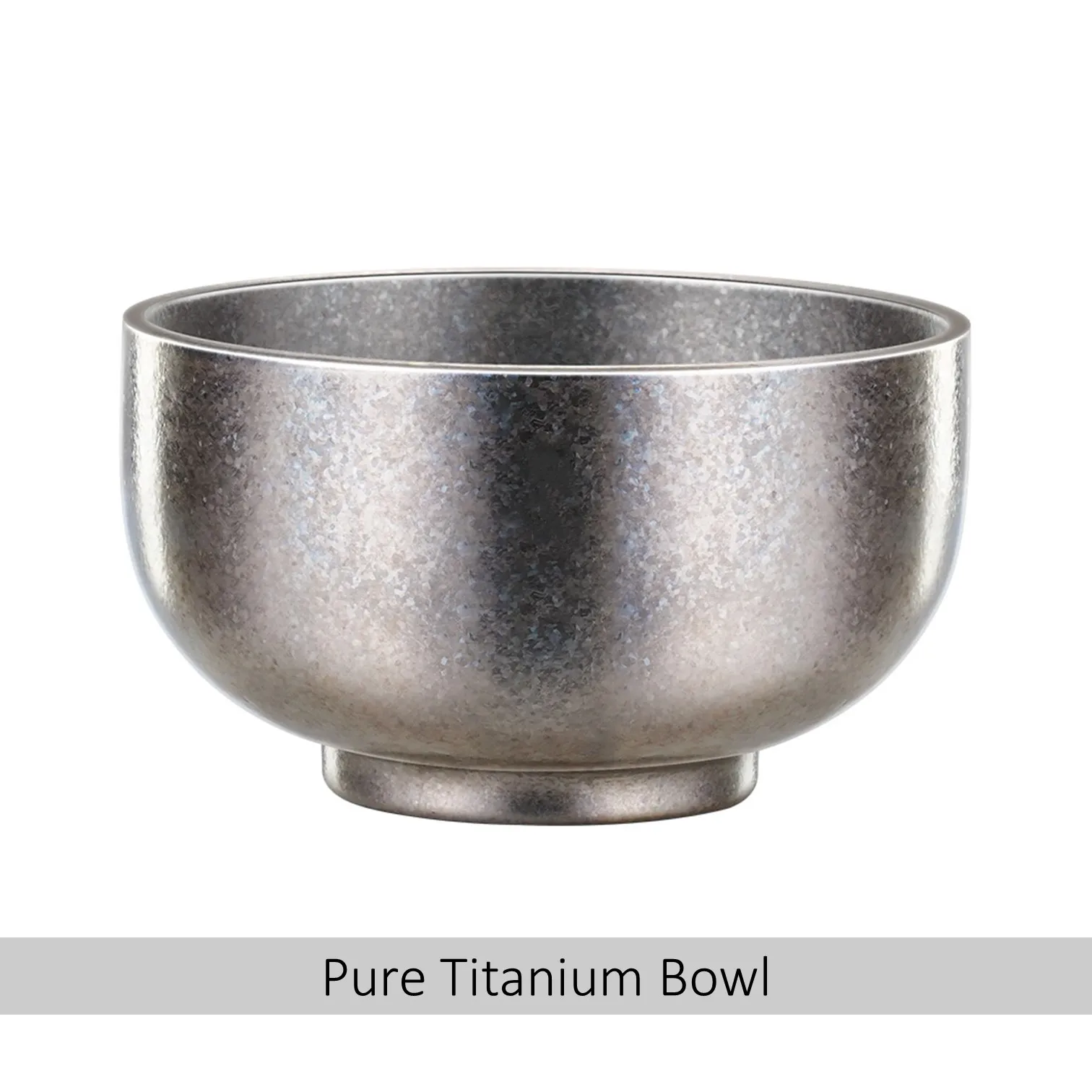 

LFGB Certificated 99.981% Pure Titanium Bowl 99.9% Anti-bacterial Ultra Weightless Fall Resistant Luxury 460ml Food Container