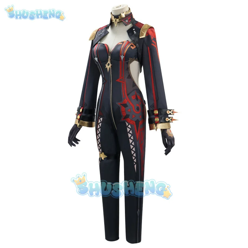 Genshin Impact Mavuika Cosplay Costume Game Uniform Earrings Sunglasses Pyro Archon Natlan God of War Halloween Party Women