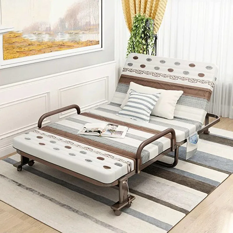 Multi Purpose Folding Bed Single Adult Sleeper for Office Nap Home Use and Patient Care Adjustable Lying Chair