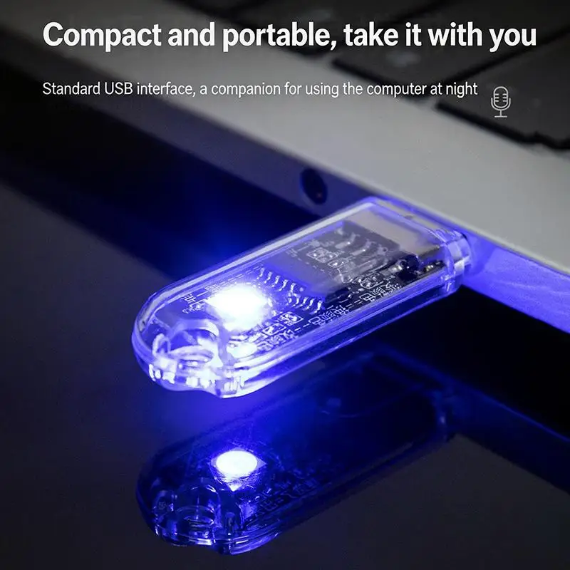 AI Voice-controlled USB Sound-activated LED Night Light/bedside Sleep Light