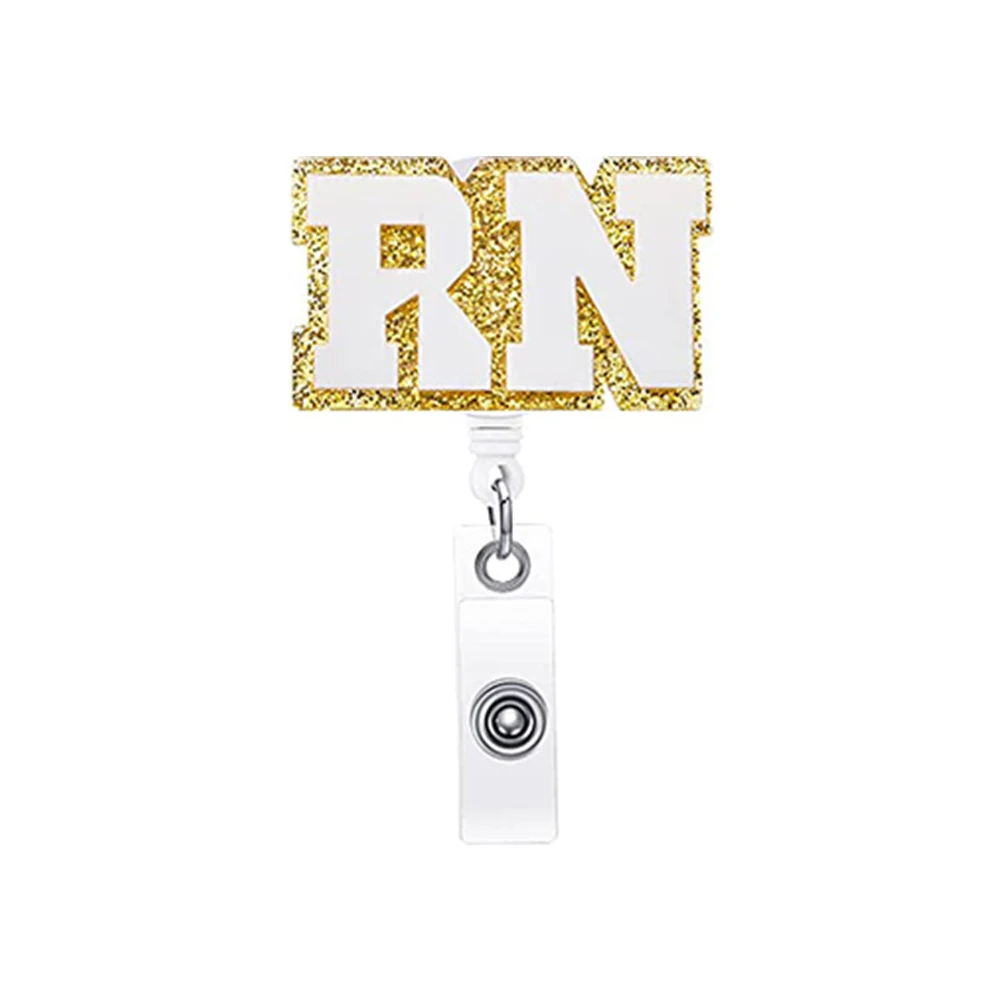 

ID Card Holder New Badge Holder Badge Clip Clip-on Office Supplies For Gifts And Giveaways School And Office Nurses And