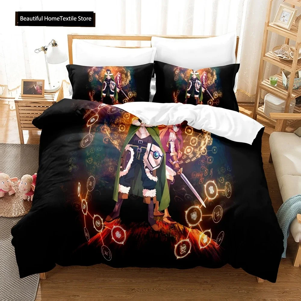 3D The Rising Of The Shield Hero Bedding  Sets Duvet Cover Set With Pillowcase Twin Full Queen King Bedclothes Bed Linen