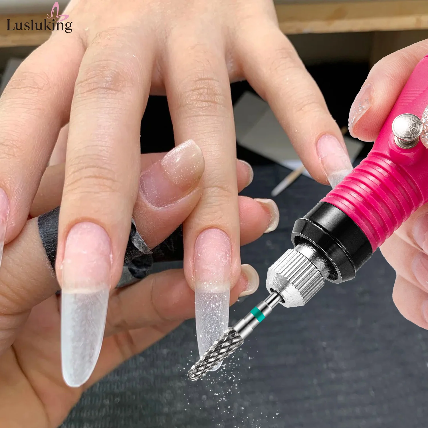 التنغستن كربيد مسمار لقمة ثقب لإزالة طلاء الجل صلابة عالية قاطعة المطحنة ل مانيكير الكهربائية باديكير أداة الحفر #5